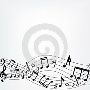 Music notes border