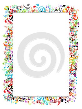 Music notes border