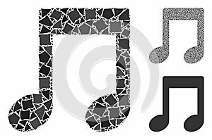 Music notes Composition Icon of Unequal Elements