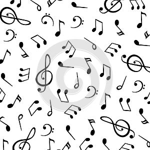 Music notes, group musical notes background Ã¢â¬â vector