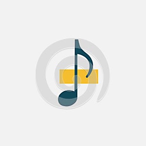 Music notes icon . Vector illustration eps 10