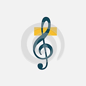 Music notes icon . Vector illustration eps 10