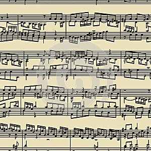 Music notes manuscript