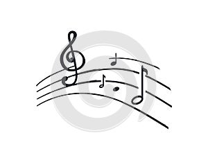 Music Notes and Melody Tablature, Sounds Signs