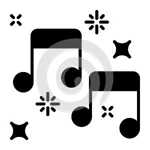 Notas musicales melodías o melodías en moderno estilo 