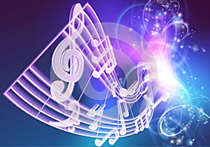 Music Notes Musical Background