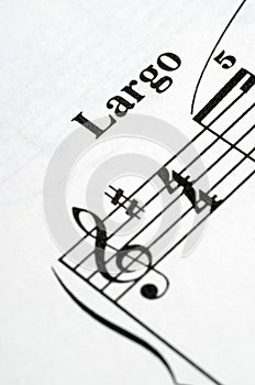 Music notes score background