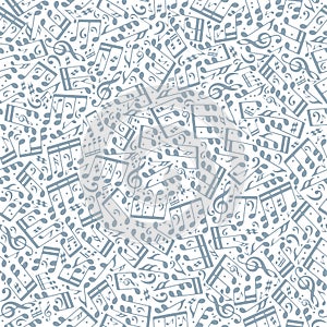 Music notes seamless pattern.