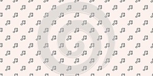 Music notes seamless pattern vector background