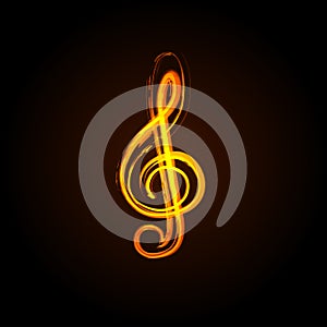 Music notes on a solide white background