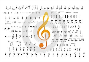 Music notes symbols 2