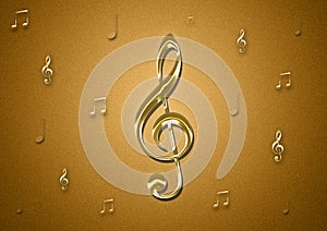 Music notes textured background wallpaper