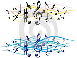 Music notes photo