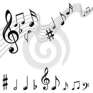 Music notes photo