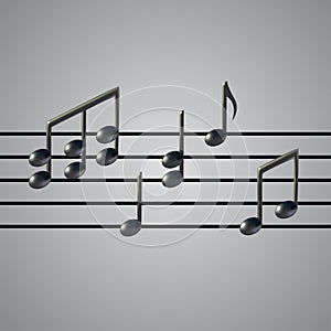 Music notes vector