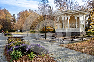 Music pavilion, spa town JesenÃ­k, Jeseniky mountains, Czech republic