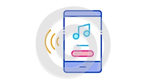 Music Phone App Icon Animation