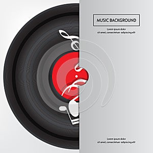 Music plate pack background. .