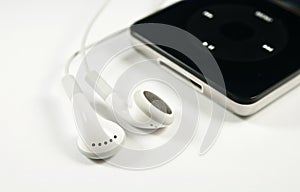 Music player and earphones