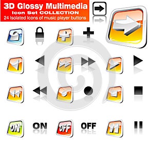 Music Player Icon set