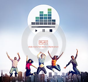 Music Player Media Melody Play Concept