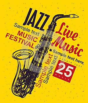 Music poster jazz festival