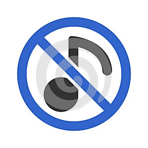 Music restriction icon