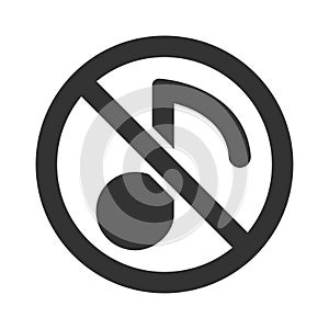 Music restriction icon