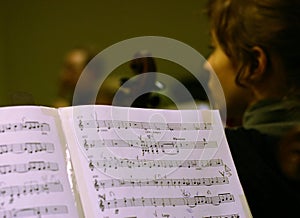 Music score photo