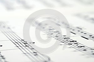 Music score background