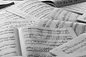 Music scores photo