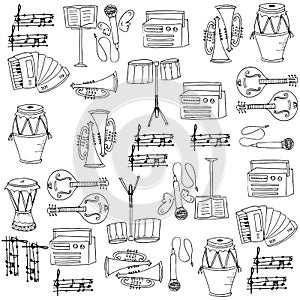 Music set element doodles