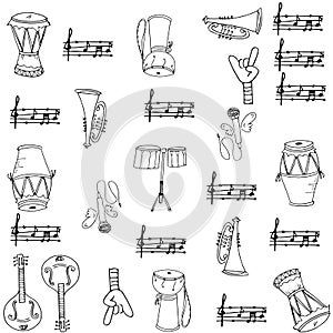 Music set element doodles