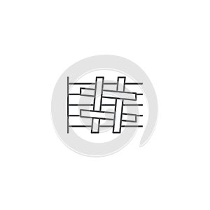 Music sharp vector icon symbol isolated on white background