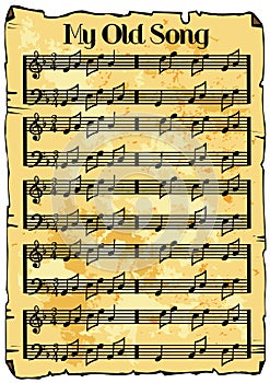 Music sheet background