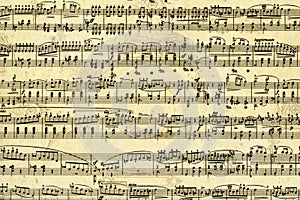 Music sheet page photo