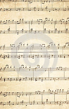 Music sheet page - art background