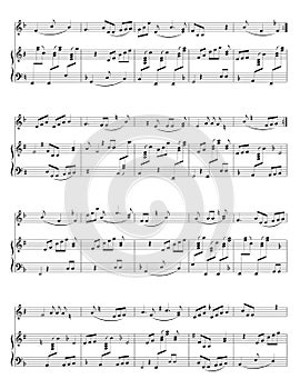 Music sheet (vector)