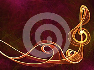 Music sign abstract background