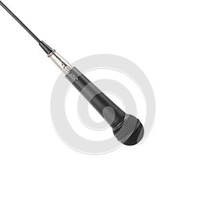 Music and sound - Black vocal microphone. Isolated