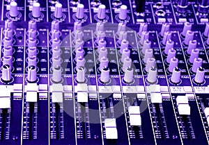 Music sound mixer mixing console