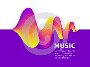 Music sound waves photo