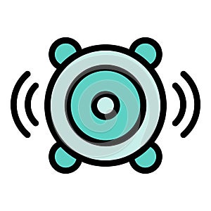 Music speaker icon vector flat