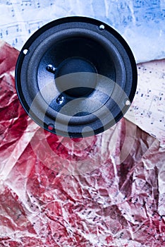 Music - speakers and notes