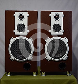 Music speakers, vintage speakers.