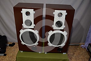 Music speakers, vintage speakers.