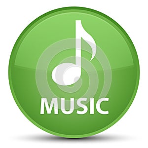 Music special soft green round button