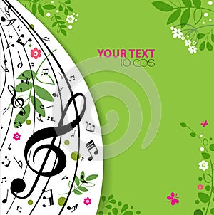 Music. Spring bright musical background