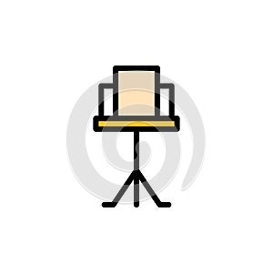 Music stand, score icon. Simple color with outline vector elements of cultural activities icons for ui and ux, website or mobile