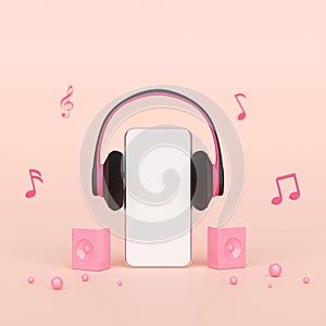 Music streaming on smartphone application